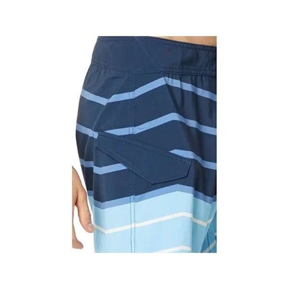 Volcom Men's Mod Tech 19” Boardshort Swim Trunk size 29 blue stripe - Picture 3 of 7